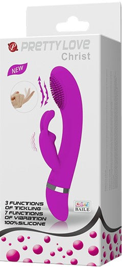 Pretty Love Christ Rabbit Vibrator 7.4 Inch Silicone Vibrator Purple > Vibrators > Ladies > Rabbit