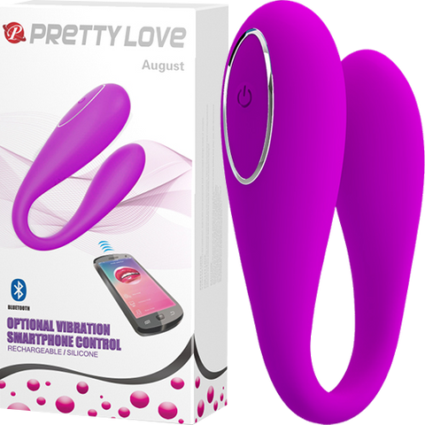 August Clit Stimulator – App-Controlled Rechargeable High-Quality Silicone Clit Stimulator Purple > Sex Toys > Remote Control Toys
