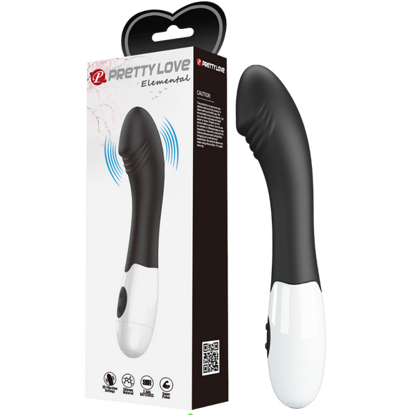 Elemental G-Spot Vibrator – 30 Function Curved Vibrator Black > Vibrators > G-Spot