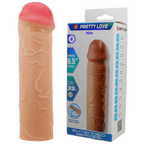 Nile 6.5 Inch Penis Sleeve – Extra Length Erection Extender Beige > Sex Toys For Men > Penis Sleeves