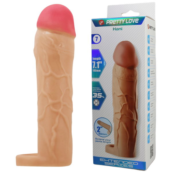 Hani 7.1" (Flesh) Beige > Sex Toys For Men > Penis Sleeves