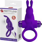 Pretty Love Vibrant Penis Ring 1 – Waterproof Vibrating Silicone Penis Ring Purple > Cock Ring > Vibrating