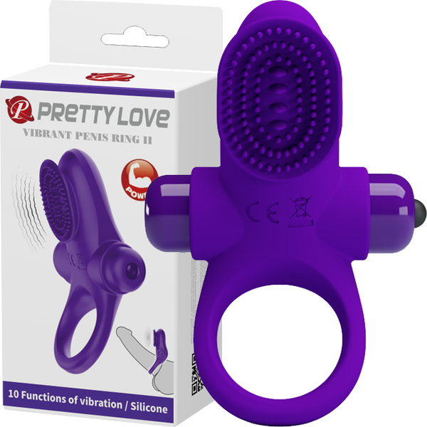 Vibrant Penis Ring II – Silicone Vibrating Penis Ring Purple > Sex Toys > Couples Toys