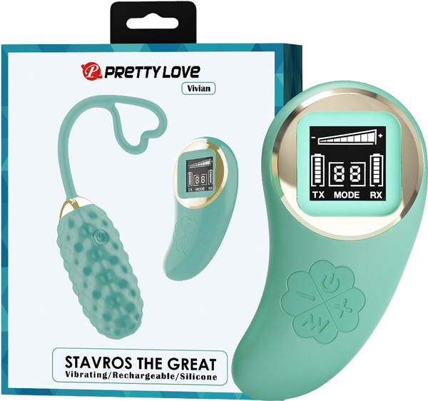 Pretty Love Vivan – Remote-Controlled Egg Vibrator with 10 Vibration Patterns Turquoise > Sex Toys For Ladies > Vibrating Eggs