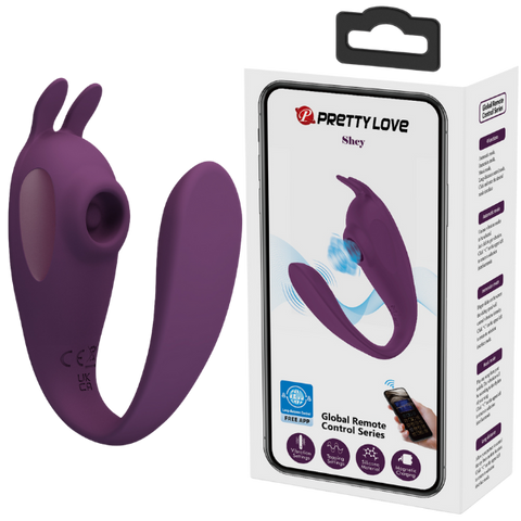 Shey Byzantium – App Control Ergonomic C-Shape G-Spot and Clitoral Vibrator Purple > Vibrators > Ladies > Clitoral Vibrators and Stimulators