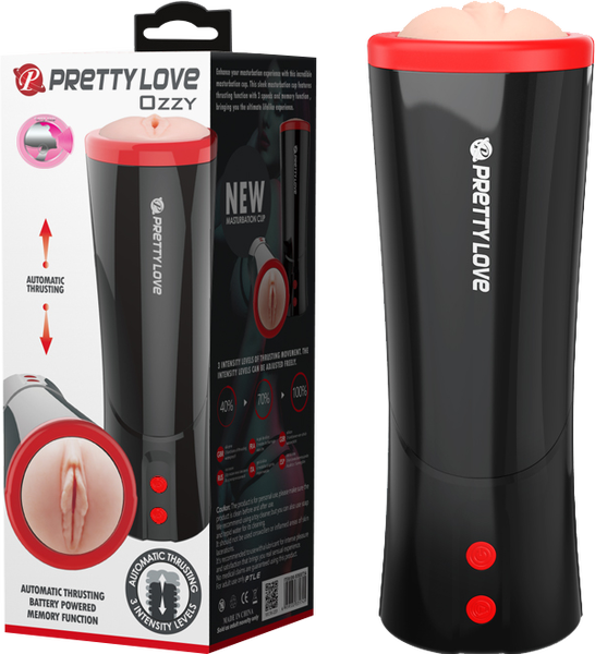 Pretty Love Ozzy – Male Masturbator with Thrusting Action Multi > Sex Toys For Men > Masturbators > Vibrating