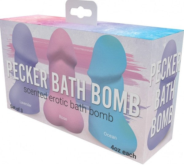 Pecker Bath Bomb 3-Pack – Scented Erotic Bath Bomb Set Multi > Novelties > Novelty Soap
