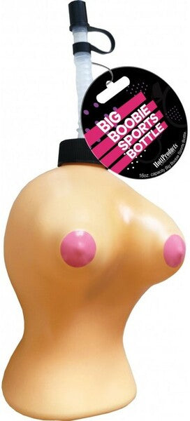 Dicky Chug Big Boobie Sports Bottle – 16 oz Durable Sports Bottle Beige > Novelties > Gag Gifts