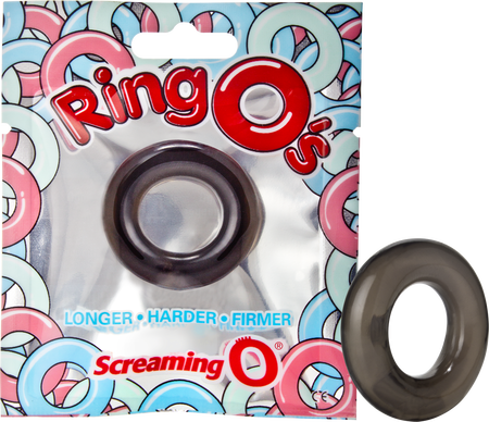RingO Pleasure Ring – Erection-Enhancement Stretchy Sex Ring Black > Cock Ring > Single
