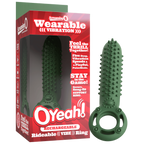 Oyeah Rechargeable Silicone Rideable Vibe Ring – Premium Silicone Vibrating Ring Green > Cock Ring > Vibrating