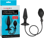 CalExotics Medium Silicone Inflatable Plug – Inflatable Anal Plug with Detachable Hose Black Large > Anal Range > Tunnel and Stretchers