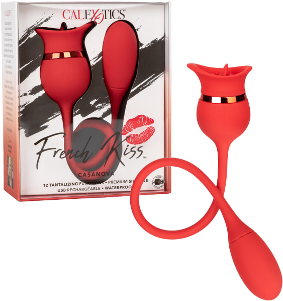 Casanova French Kiss – Dual Motor Vibrating Bullet Teaser Vibrator Red > Vibrators > Finger Vibrators