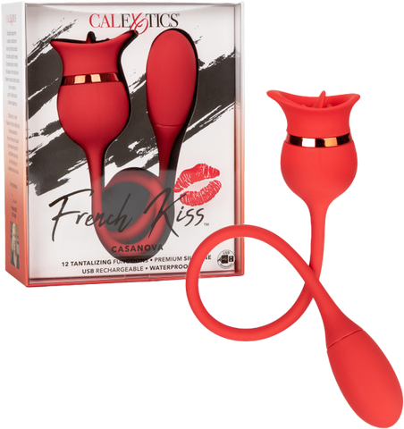 Casanova French Kiss – Dual Motor Vibrating Bullet Teaser Vibrator Red > Vibrators > Finger Vibrators