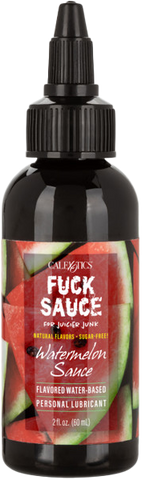 Fuck Sauce Flavored Water-Based Lubricant – 2 Fl. Oz. Strawberry | Watermelon Watermelon > Lube > Flavoured