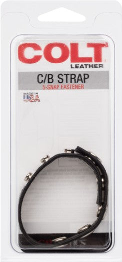 Colt Adjustable 5 Snap Leather Strap – Leather Strap Black > Clothes > Mens Leather