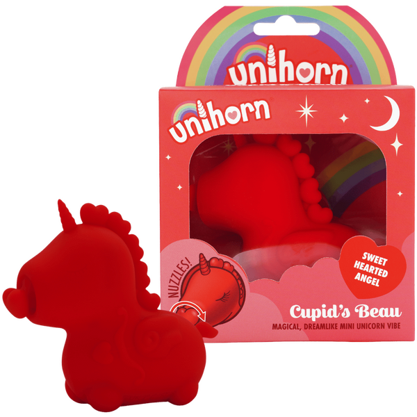Cupid's Beau The Heart Nosed One – Powerful Clitoral Vibrator with Multiple Patterns Red > Vibrators > Ladies > Clitoral Vibrators and Stimulators