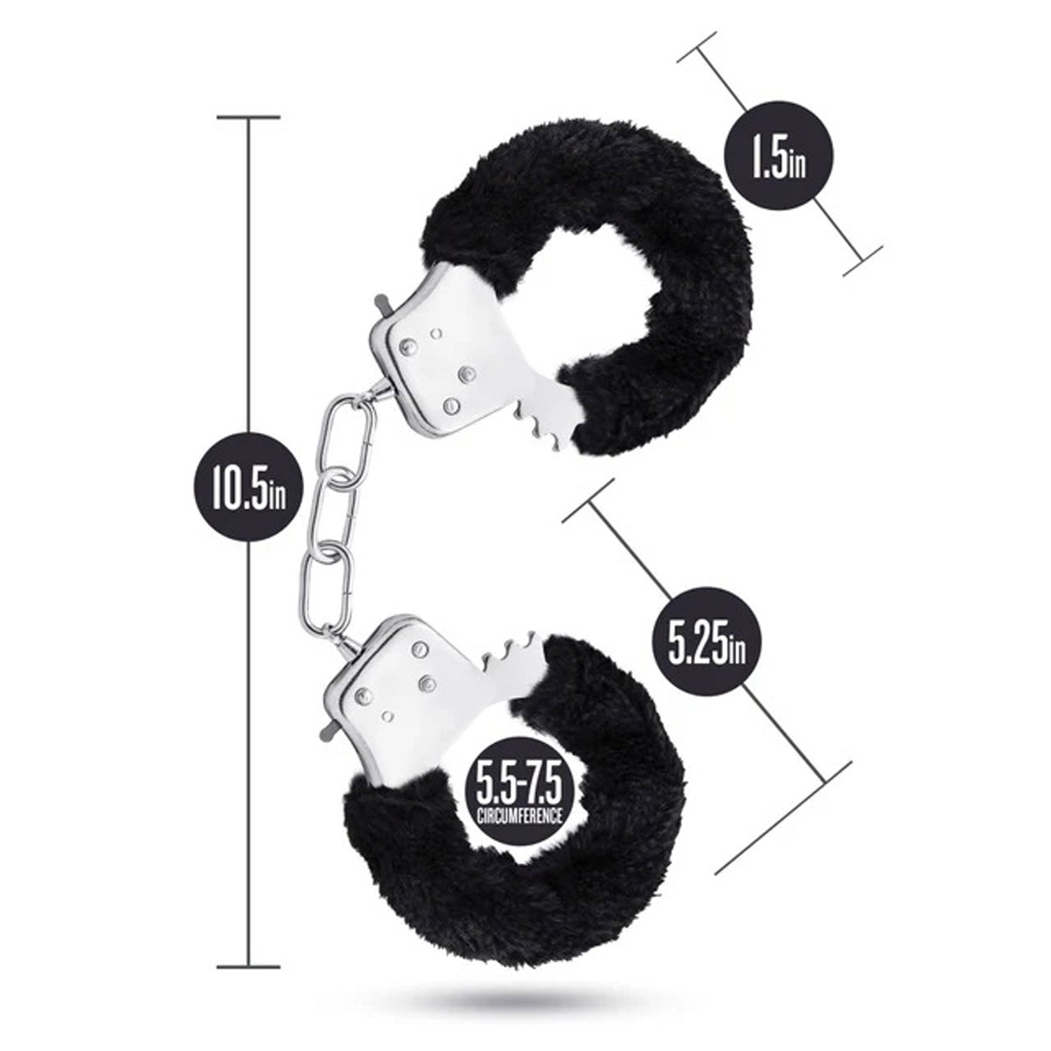 Temptasia Beginner Black Bondage Cuffs with Adjustable Fit > Bondage Gear > Handcuffs