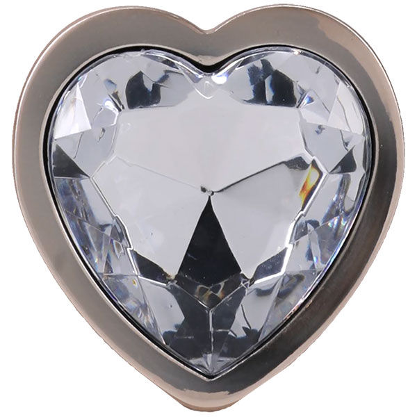 Booty Bling 3.25 Inch Metal Heart Plug (Gold) – Medium Metal Butt Plug > Anal Range > Jewel Butt Plugs