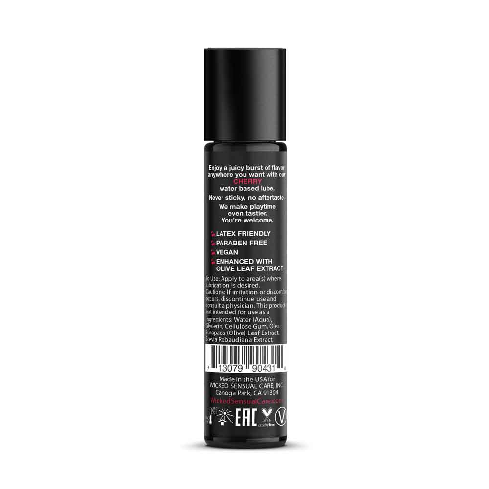 Aqua Cherry Flavored Water Based Intimate Lubricant - 1 Fl. Oz. Secondary image
