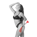 Sex & Mischief Amor Crop Red Flogger - Travel Size > Bondage Gear > Crops