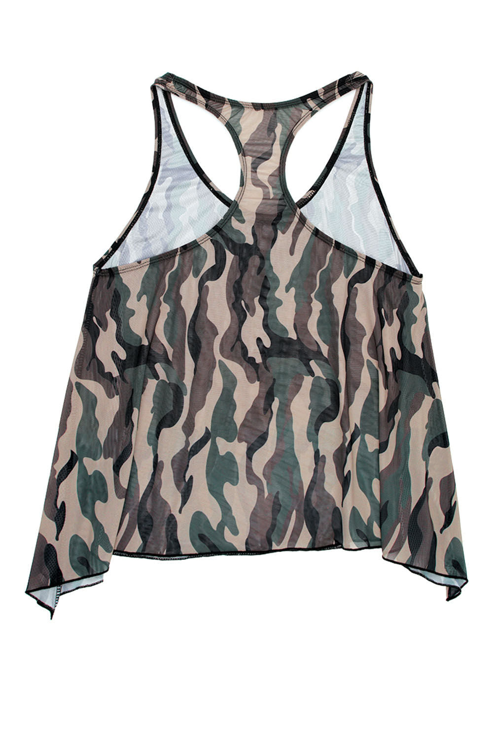 Savage Af Forest Camo Swing Top Lingerie for Workout Lingerie & Sexy Apparel