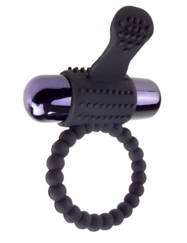 Fantasy Vibrating Silicone Super Ring for Enhanced Pleasure Black Cock Rings Vibrating
