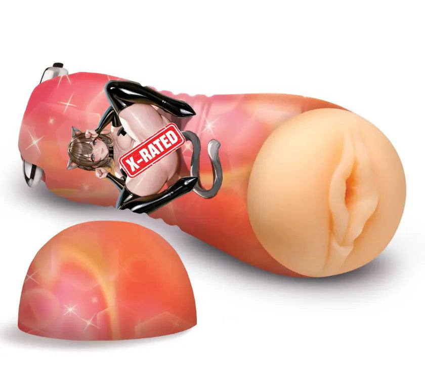 Mochi The Cat Girl – Vibrating Pussy Stroker with Textured Tunnel > Sex Toys For Men > Masturbators > Onahole Main image