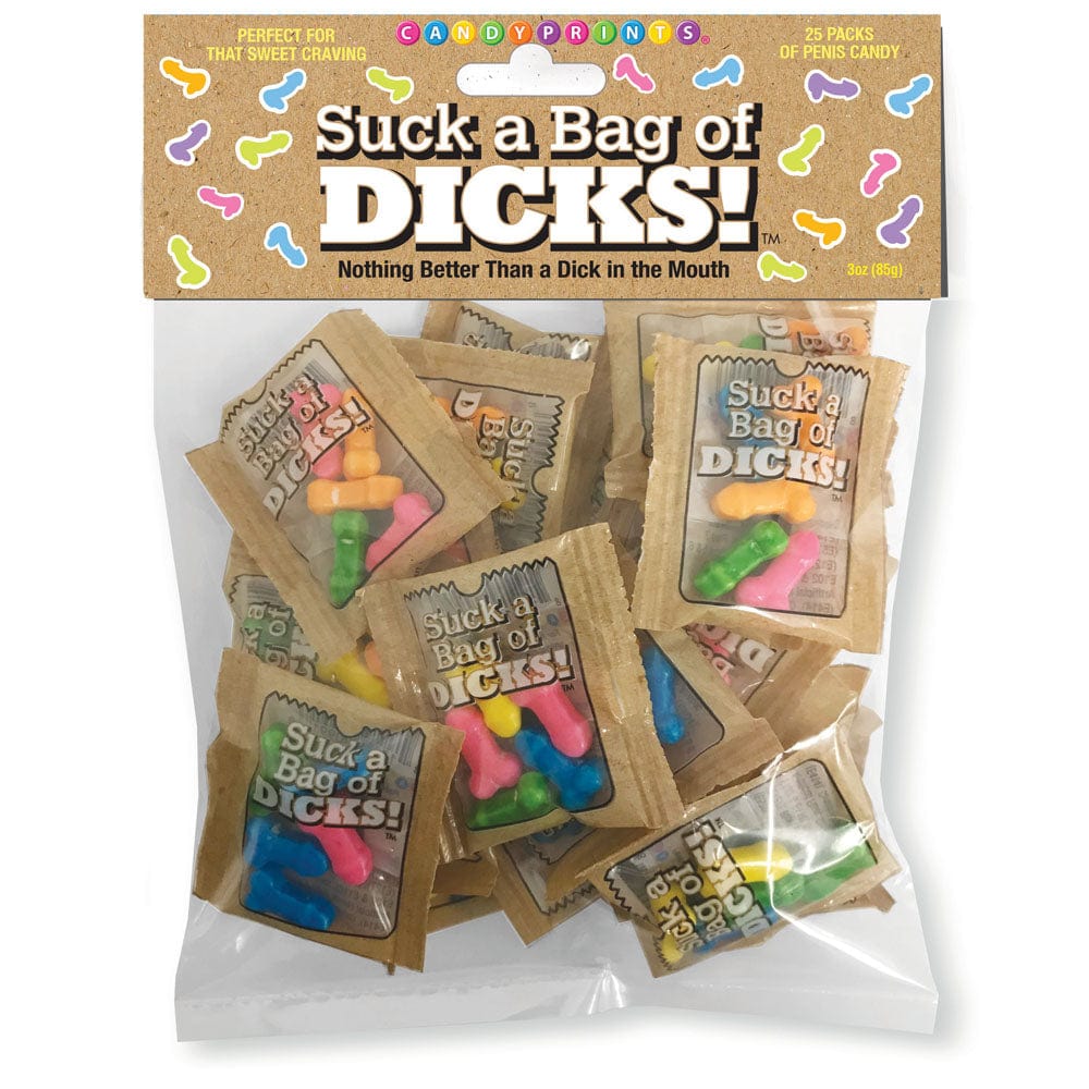 Little Genie NOVELTIES Coloured Suck a Bag of Dicks! Bag of 25 817717009031
