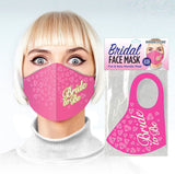 Little Genie NOVELTIES Pink Bridal Face Mask - Bride To Be - Glow  Novelty Mask 817717010280