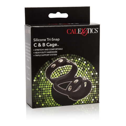 Silicone Tri-Snap C & B Cage – Adjustable Soft Silicone Cage Black > Clothes > Mens Leather