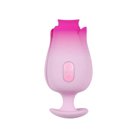 Aria Tulip Trance Wireless Clitoral and Nipple Massager Pink Suction Stimulator
