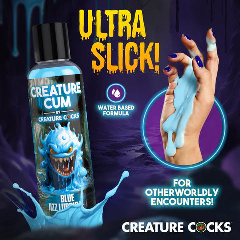 Creature Cum Blue Water-Based Personal Lubricant 8oz Bottle Speciality Lubricants