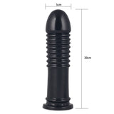 Lovetoy ANAL TOYS Black King Sized 8'' Anal Bumper -  22.5 cm Mega Butt Plug 6970260906937
