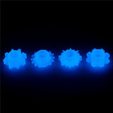 Lovetoy COCK RINGS Blue Lumino Play Penis Rings 4 Pack - Glow in the Dark  Cock Rings - Set of 4 6970260908412