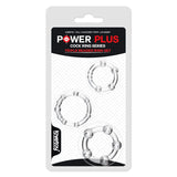 Lovetoy COCK RINGS Clear Power Plus Triple Beaded Ring Set -  Cock Rings - Set of 3 6970260908009