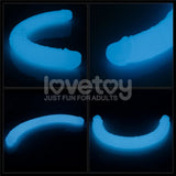 Lovetoy DONGS Blue Lumino Play 18.5'' Double Dildo 6942063400974
