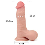 Lovetoy DONGS Flesh Sliding Skin Dual Layer Dong -  19.5 cm (7.8'') Dong with Flexible Skin 6970260906371