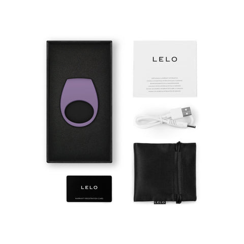 Lelo Tor 3 Violet Dust App-Controlled Vibrating Cockring Cock Rings Vibrating