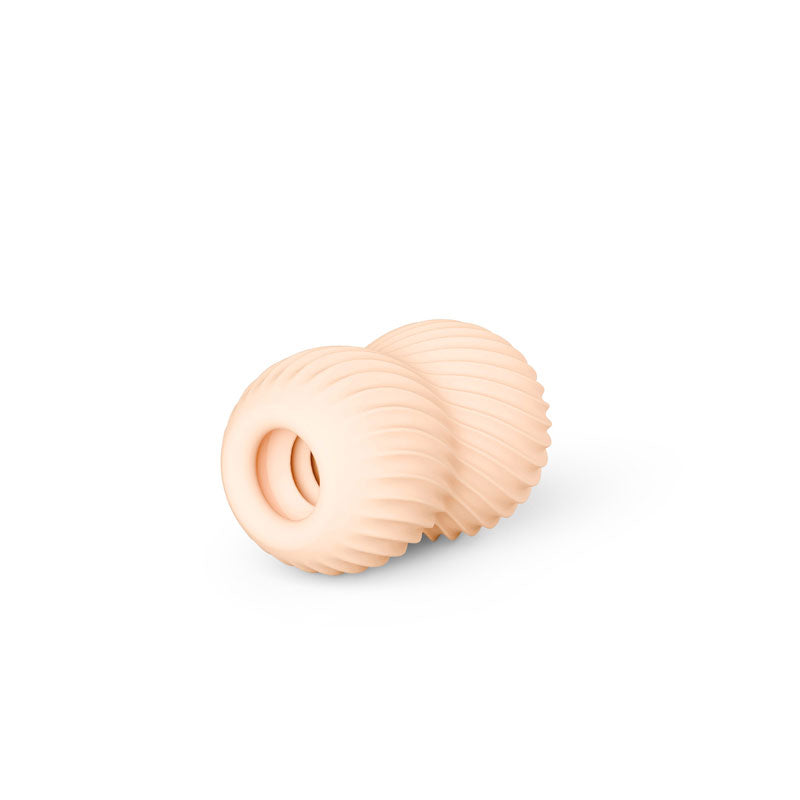 Pocket Pals Misty White – Compact Reversible TPE Stroker Strokers - Cup|Egg