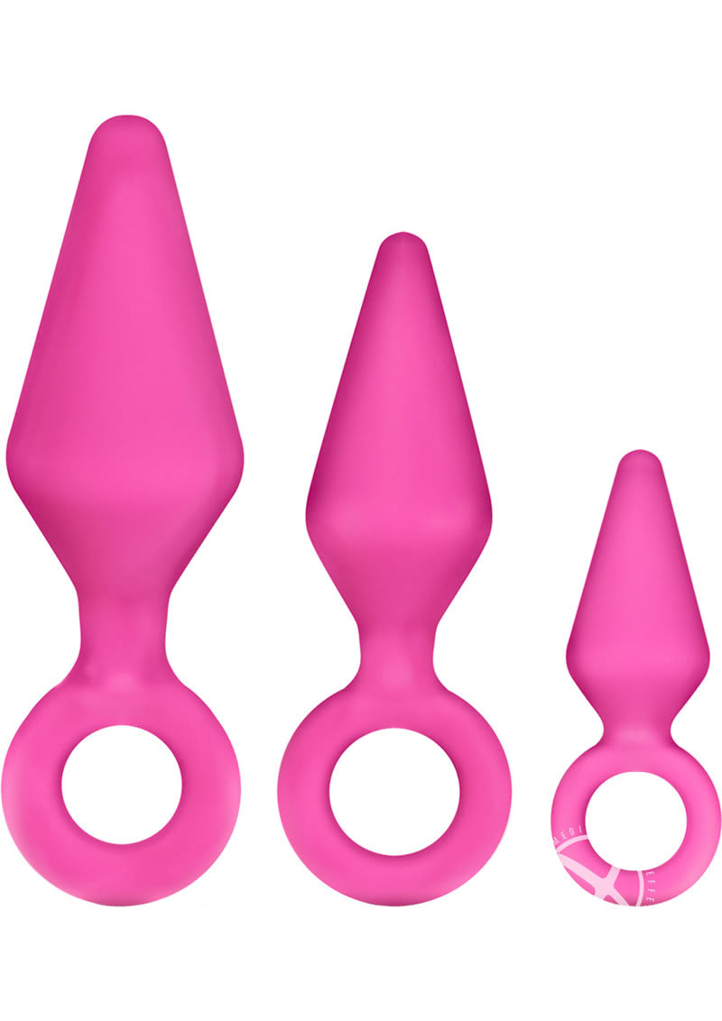 Candy Rimmer Kit Fuchsia – Three Size Silicone Plugs Beginner Anal Play Kit > Anal Range > Butt Plug Kits