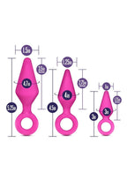 Candy Rimmer Kit Fuchsia – Three Size Silicone Plugs Beginner Anal Play Kit > Anal Range > Butt Plug Kits