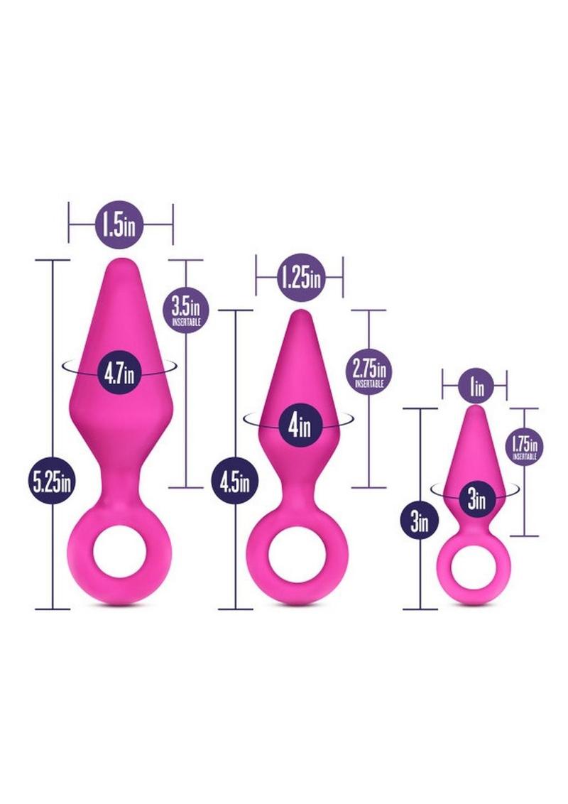 Candy Rimmer Kit Fuchsia – Three Size Silicone Plugs Beginner Anal Play Kit > Anal Range > Butt Plug Kits