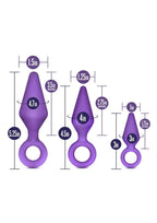 Candy Rimmer Kit Fuchsia – Three Size Silicone Plugs Beginner Anal Play Kit > Anal Range > Butt Plug Kits