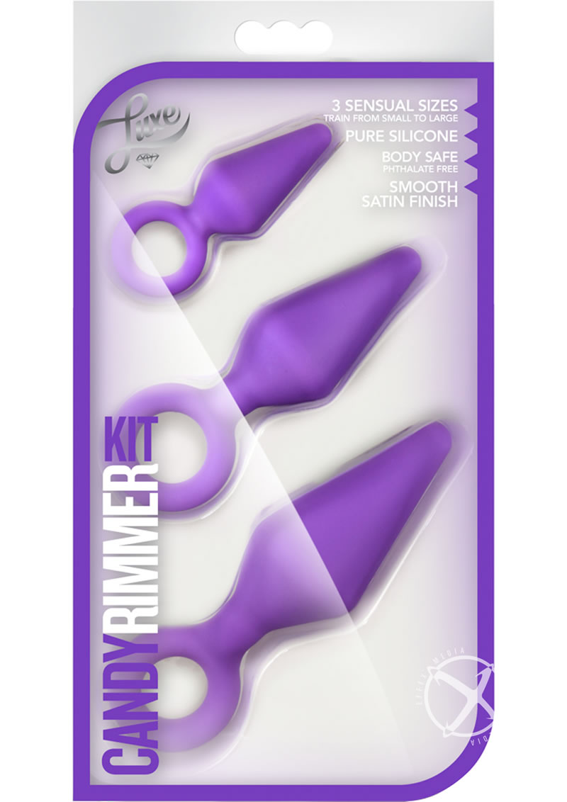 Candy Rimmer Kit Fuchsia – Three Size Silicone Plugs Beginner Anal Play Kit > Anal Range > Butt Plug Kits