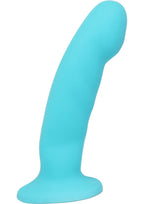 Cici– Silicone G-Spot 5" Dong with Satin Smooth Finish - Pink / Purple / Blue > Dildos > Neutral Dildos