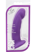 Cici– Silicone G-Spot 5" Dong with Satin Smooth Finish - Pink / Purple / Blue > Dildos > Neutral Dildos