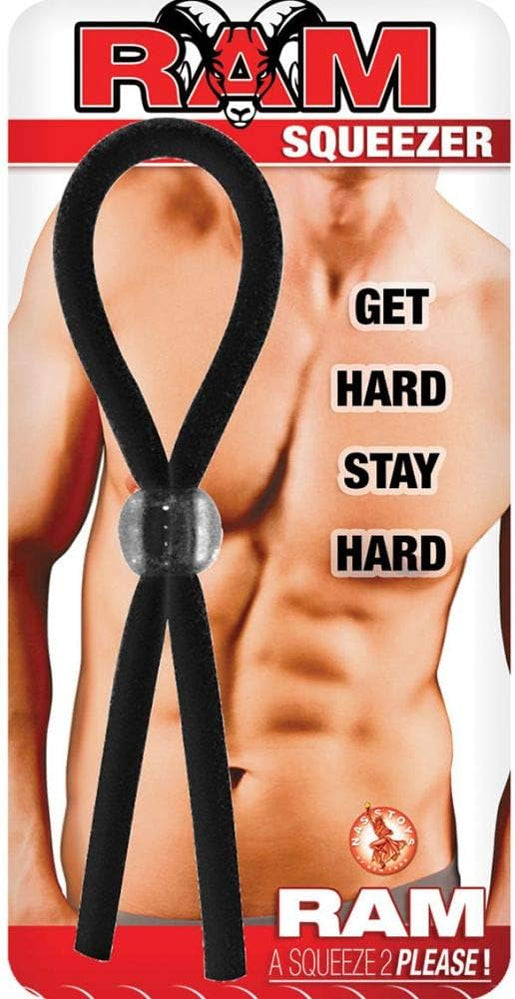 Nasstoys Ram Squeezer Adjustable Black Latex Waterproof Cock Ring > Cock Ring > Adjustable