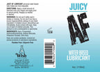 Juicy AF Water Based Lubricant – Natural Feel Thin Texture 59ml Bottle > Lube > Water Based