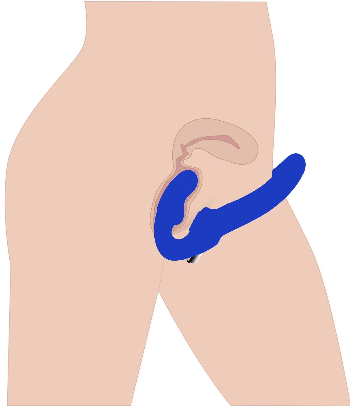 Revolver 2 10 Inch Vibrating Strapless Strap On Dildo Toy > Dildos > Strapless Strap Ons