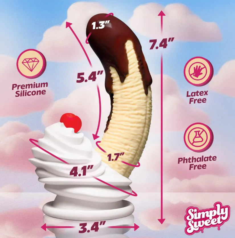 Chocolate Dipped Banana Split Premium Silicone Dildo – Ultra-Soft Silicone Dildo > Vibrators > Unconventional